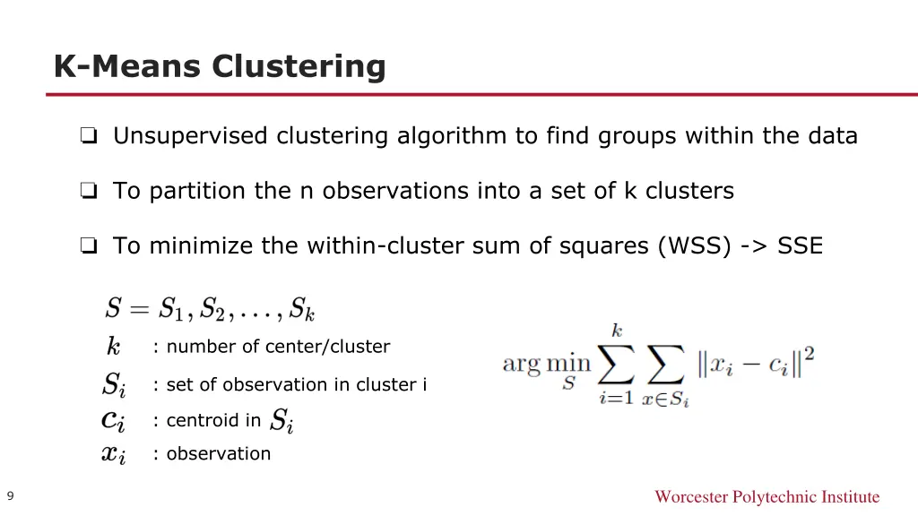 k means clustering