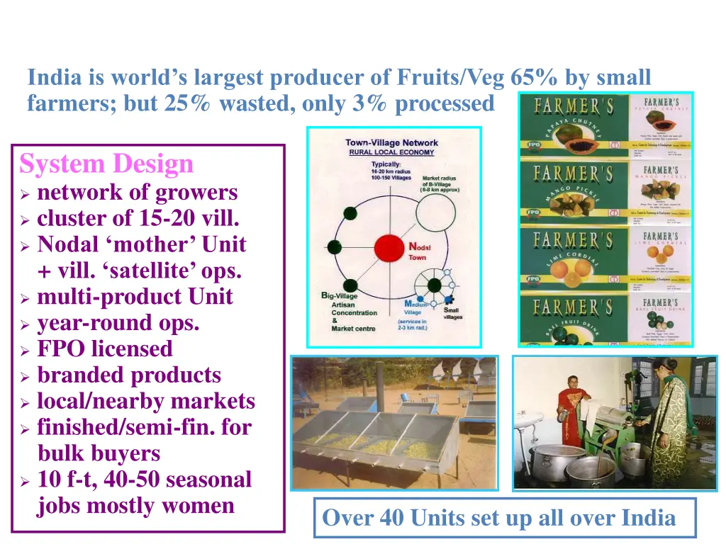horticulture ntfp processing india is world