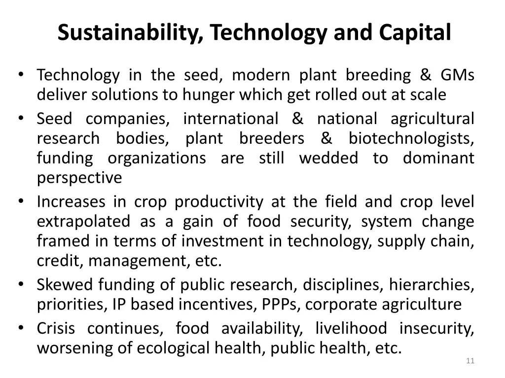sustainability technology and capital