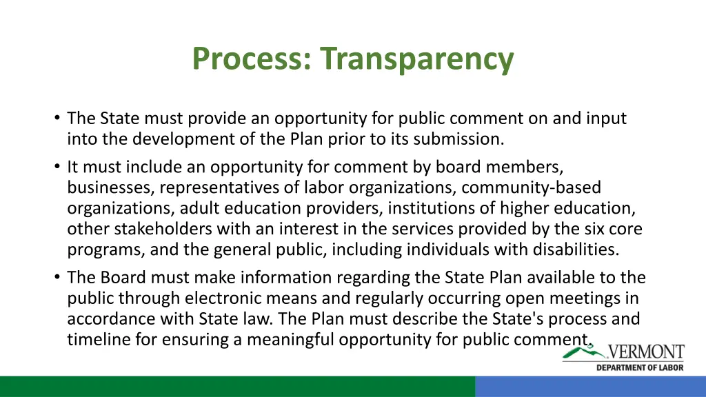 process transparency