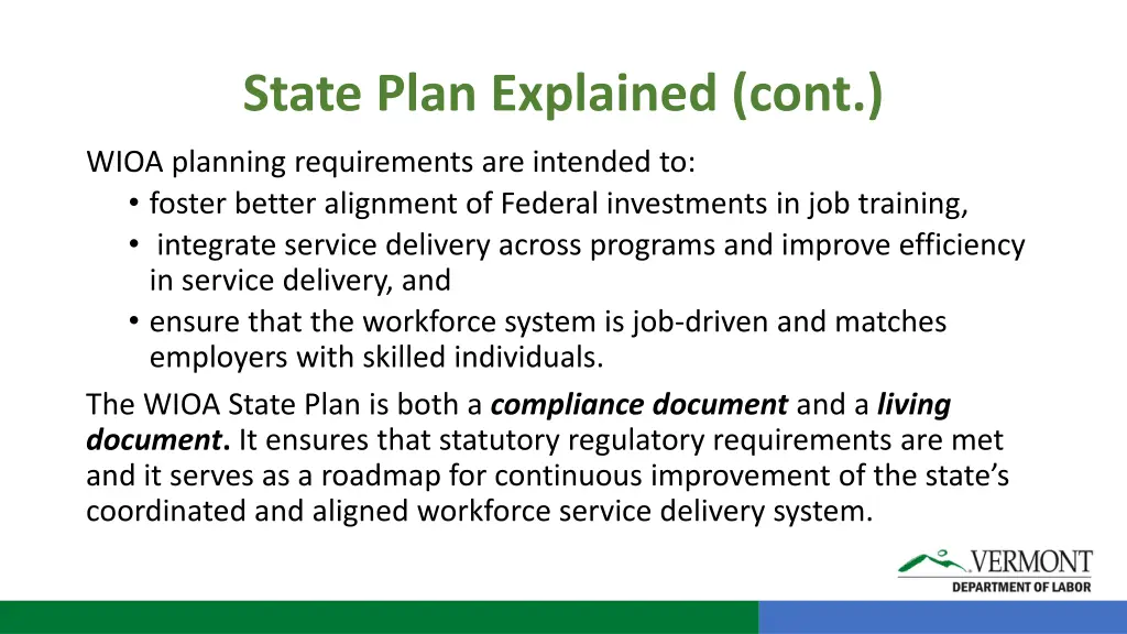 state plan explained cont