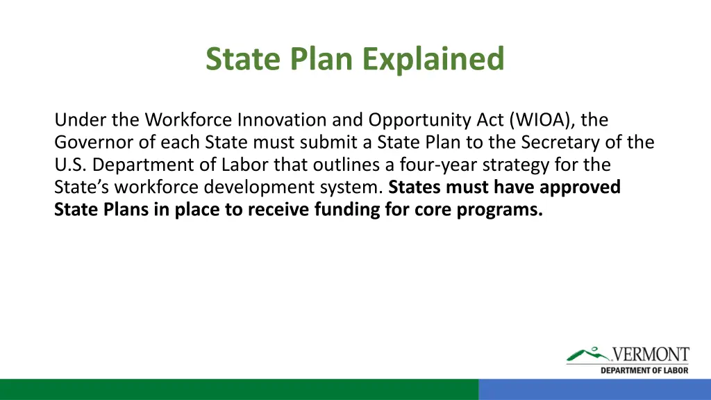 state plan explained