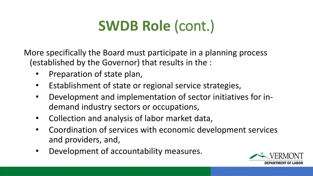 swdb role cont