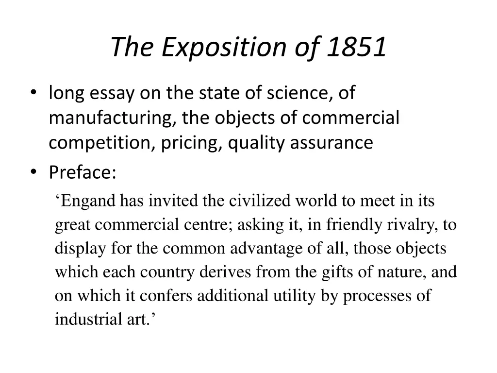 the exposition of 1851