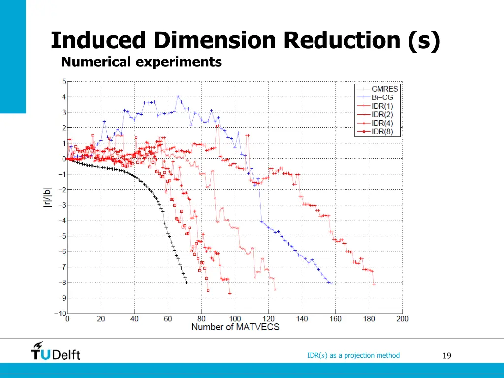induced dimension reduction s numerical 1