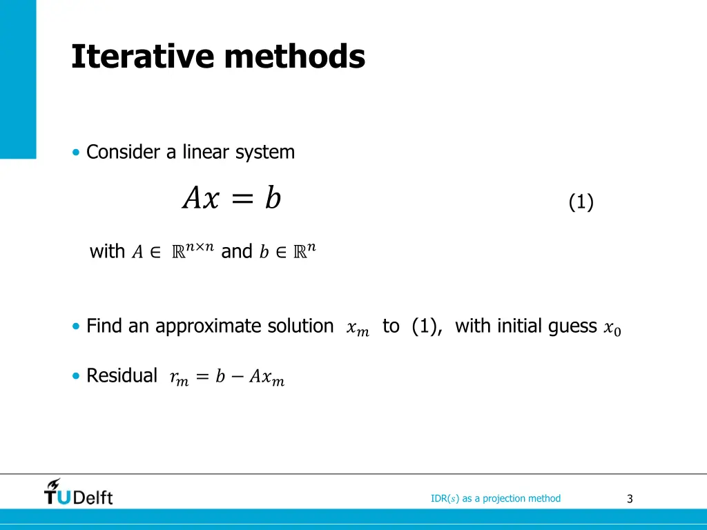 iterative methods