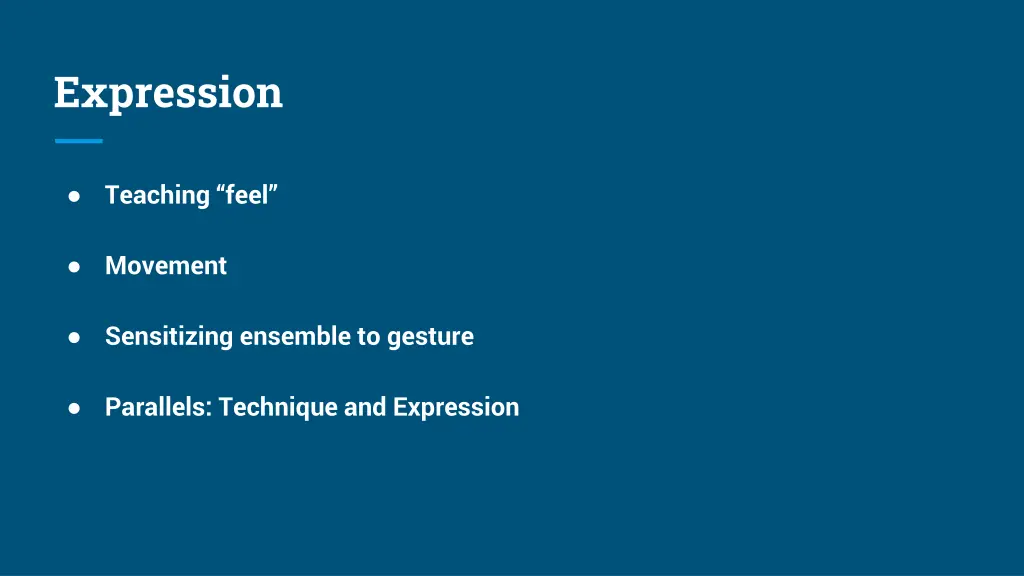 expression