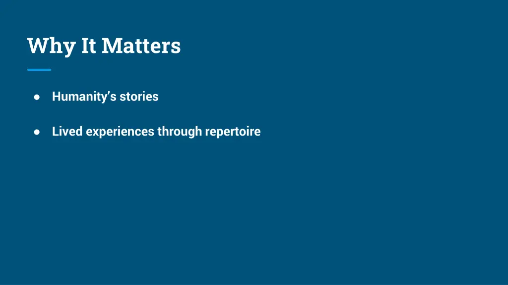 why it matters