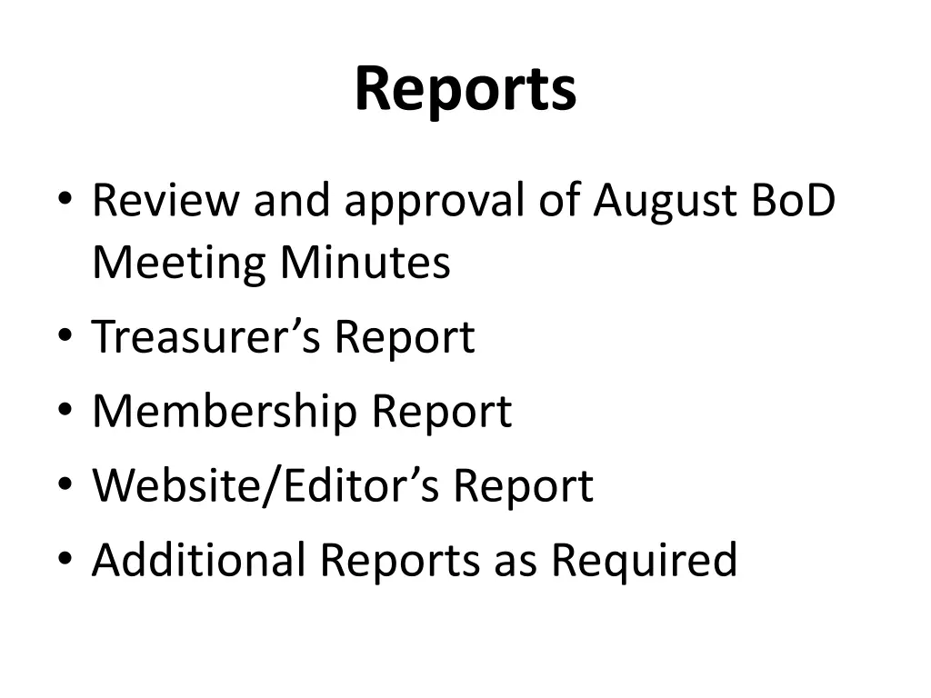 reports
