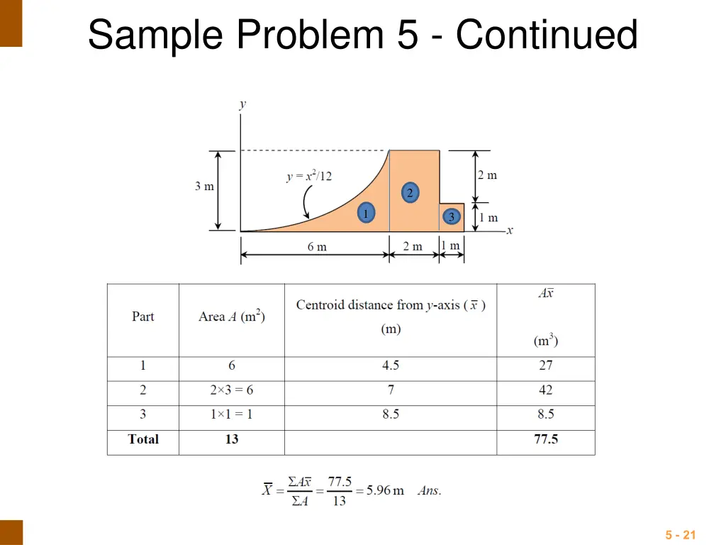 sample problem 5 continued