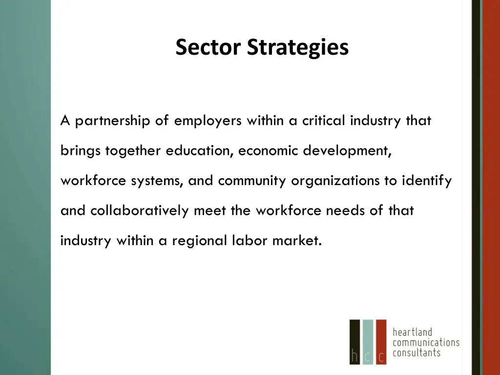 sector strategies