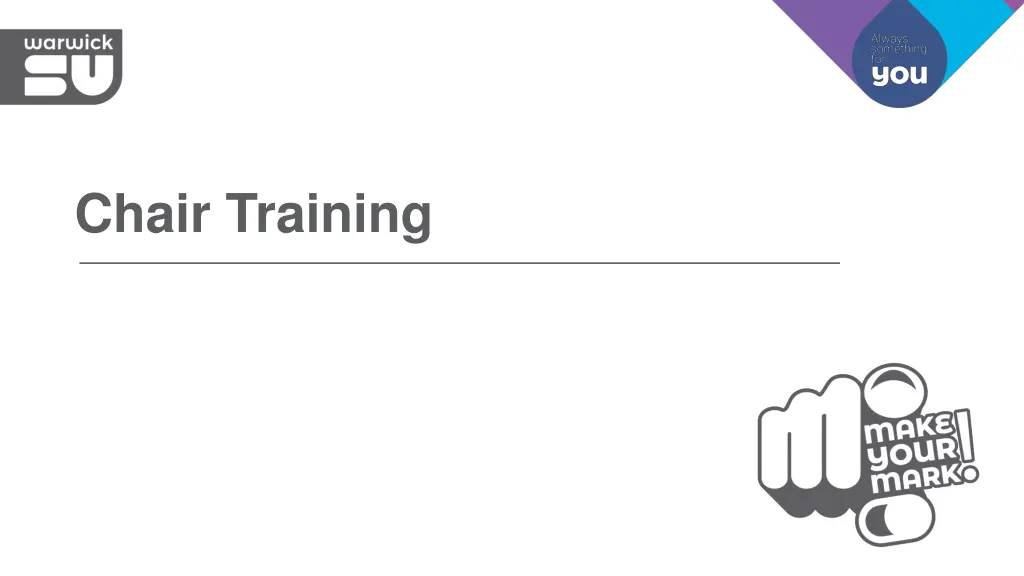 chair training