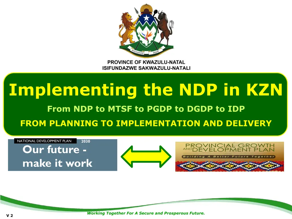 implementing the ndp in kzn