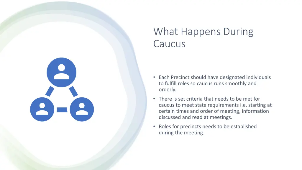 what happens during caucus