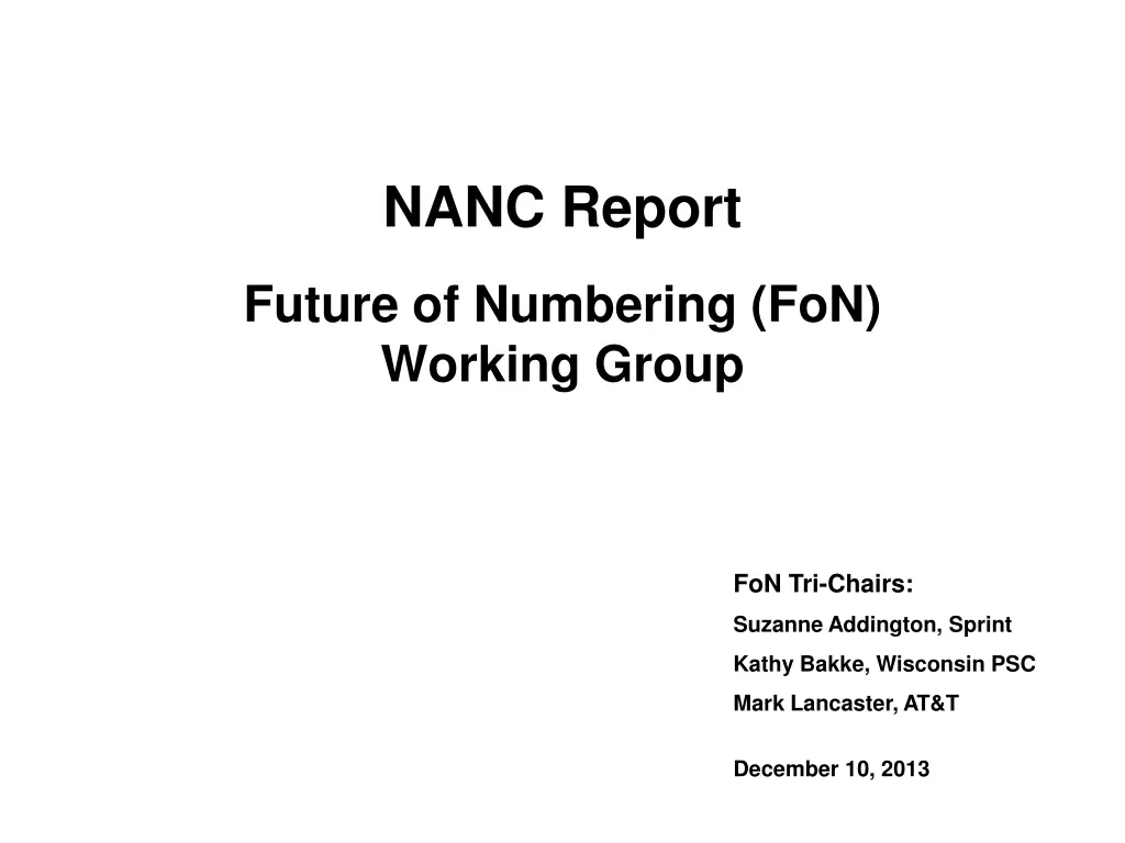 nanc report