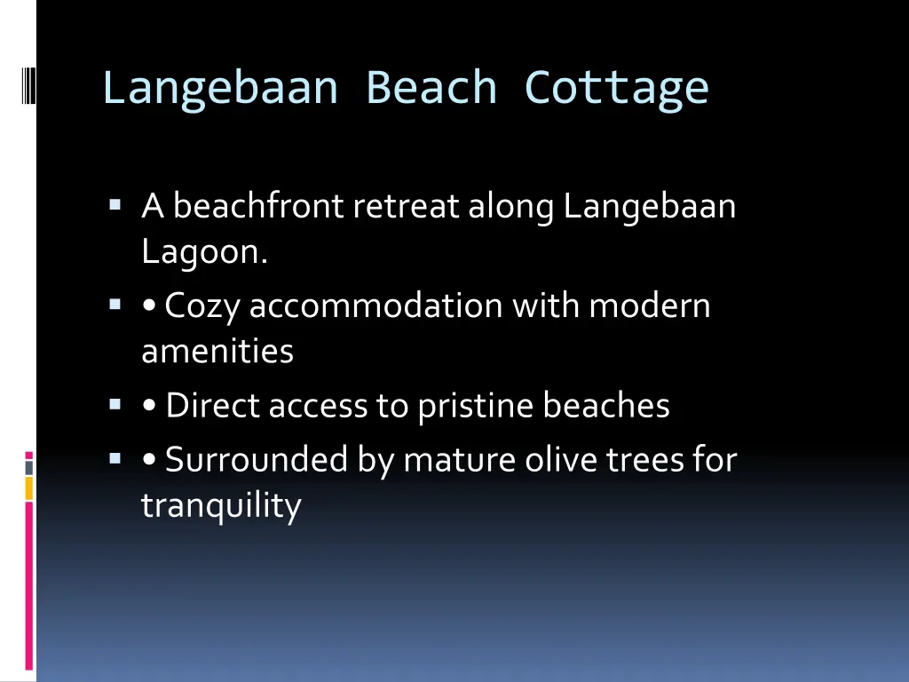 langebaan beach cottage