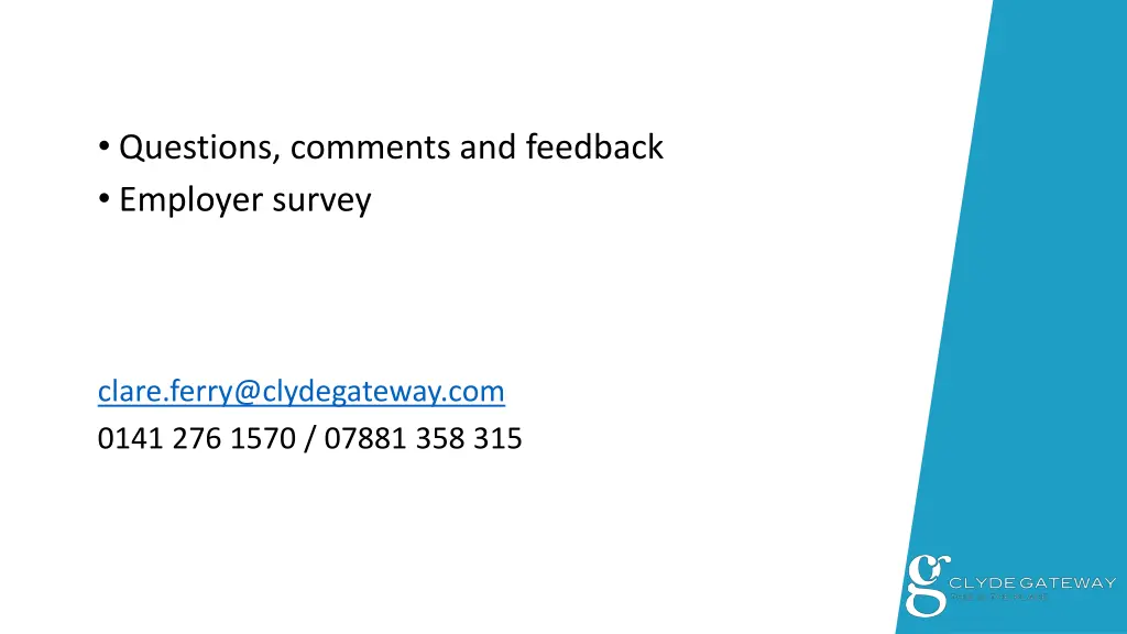 questions comments and feedback employer survey