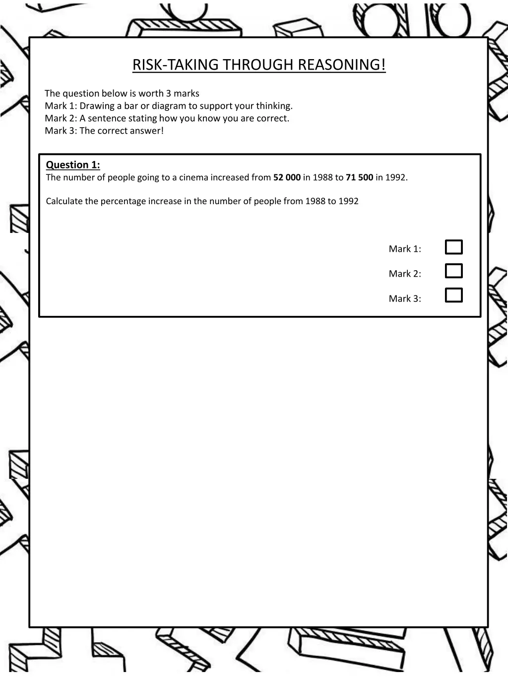 risk taking through reasoning 2