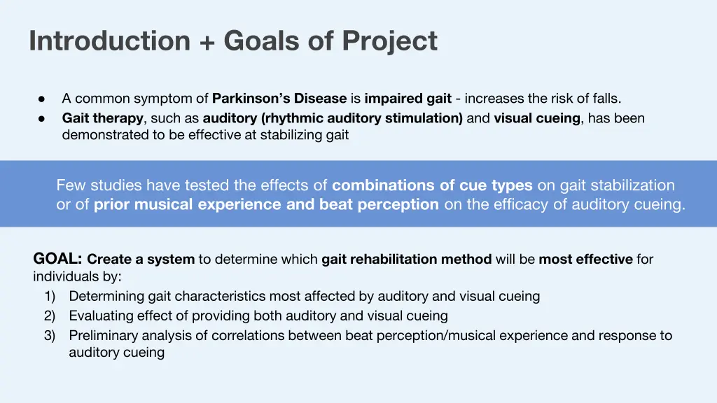 introduction goals of project