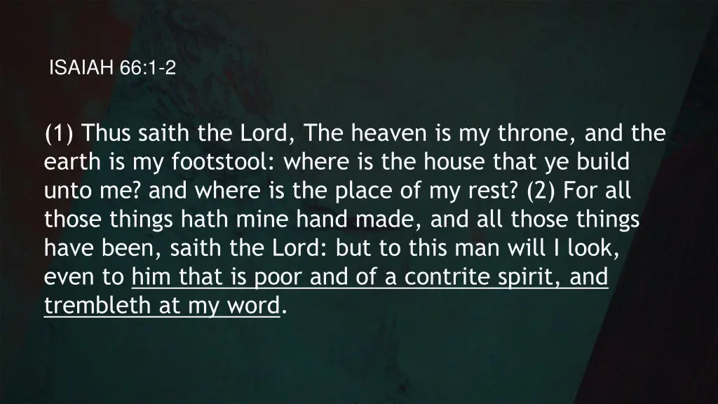 isaiah 66 1 2