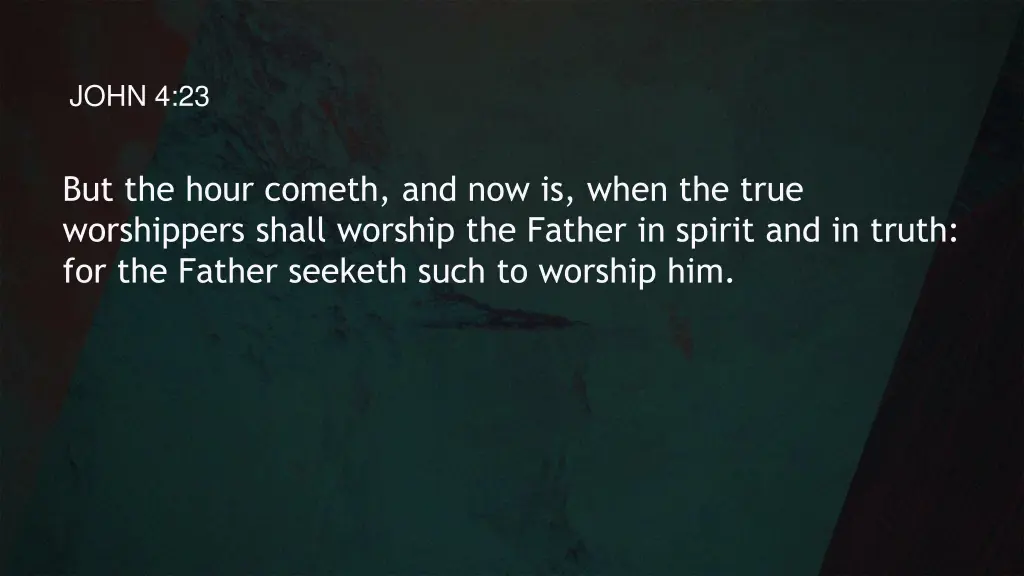 john 4 23