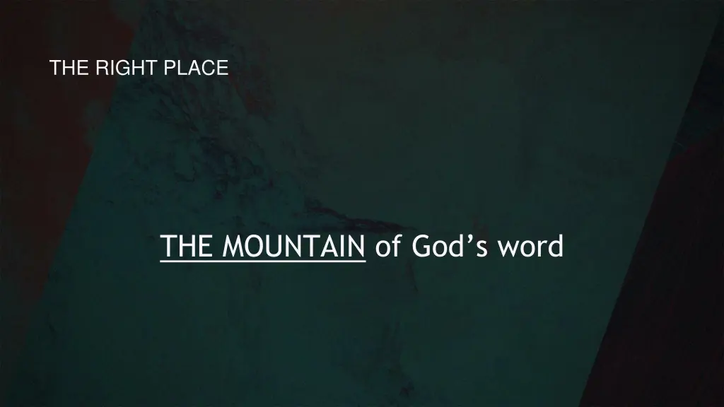 the right place 10
