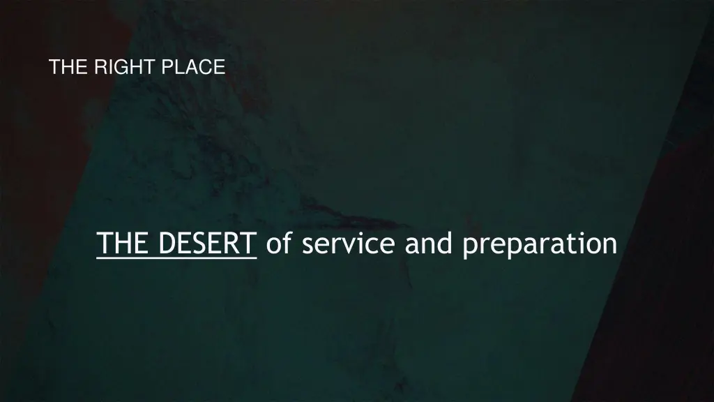 the right place 9