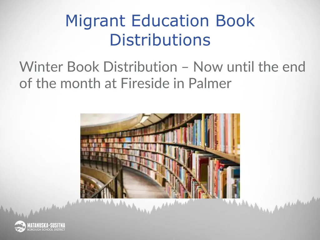 migrant education book distributions