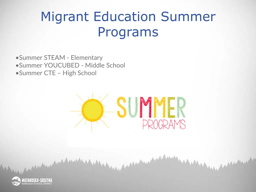 migrant education summer programs