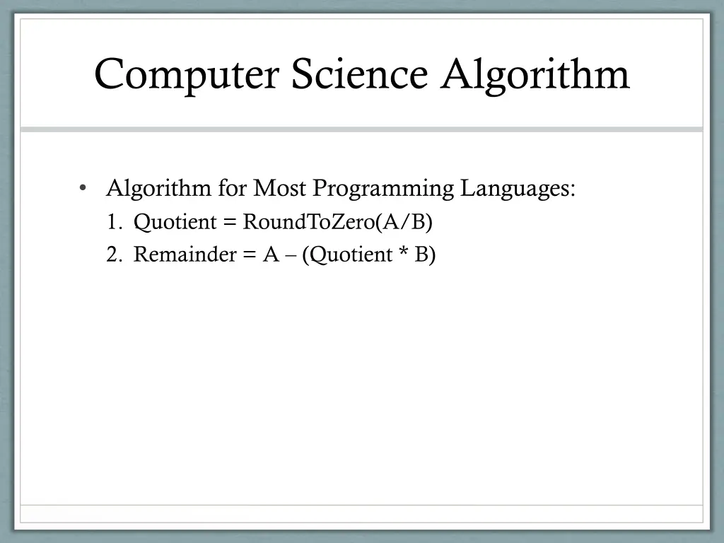 computer science algorithm