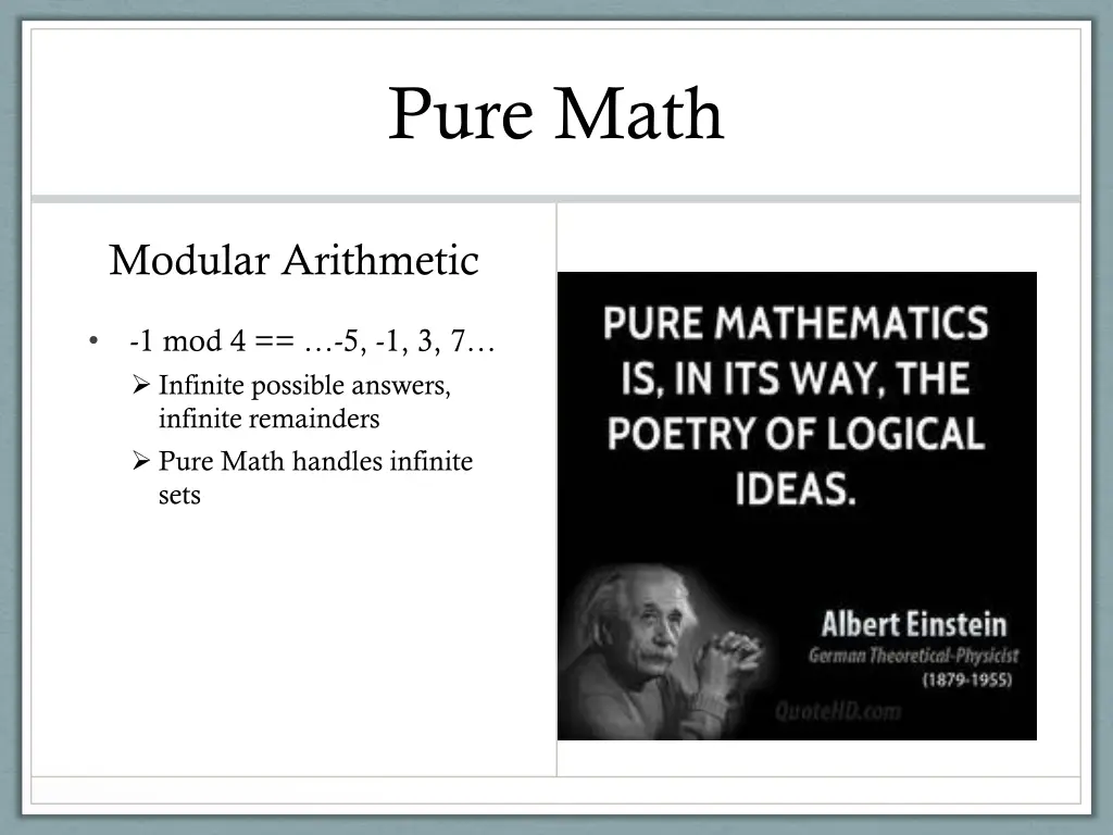 pure math