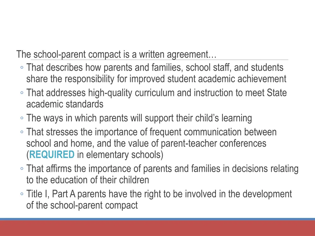 the school parent compact is a written agreement