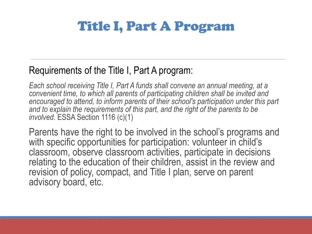 title i part a program 1