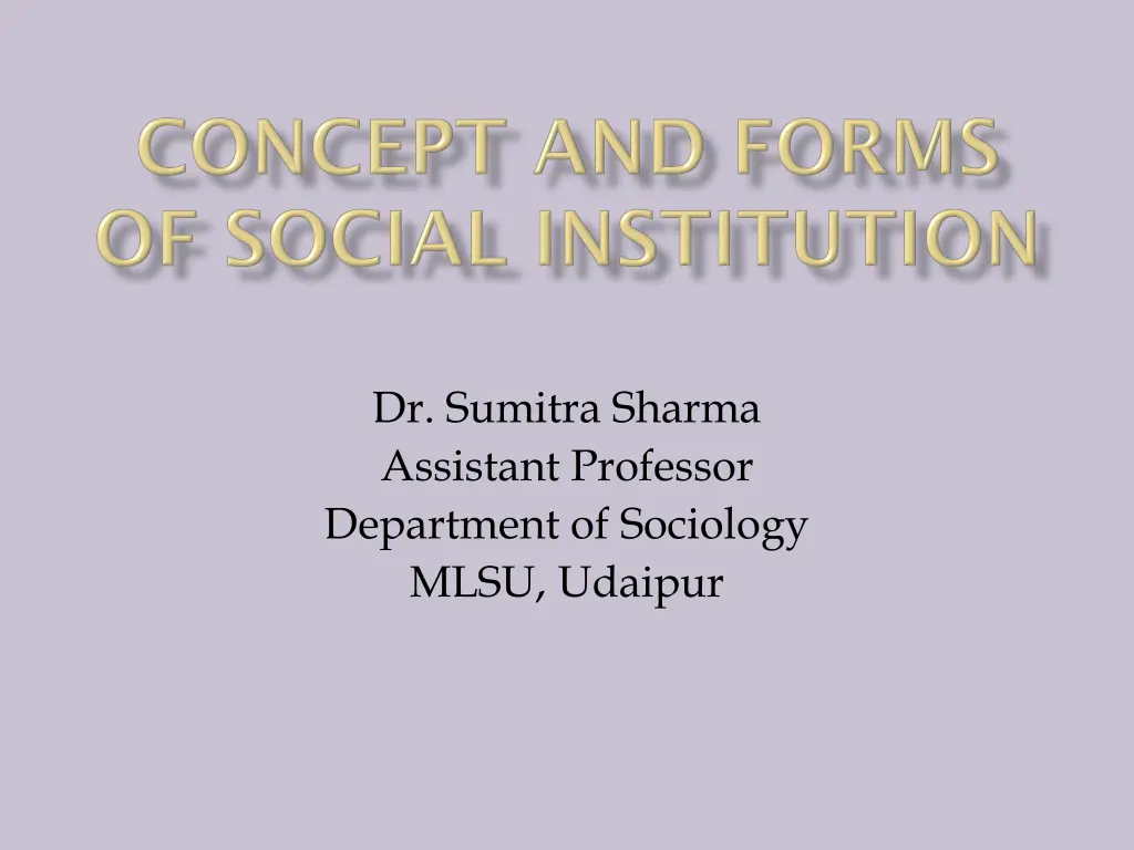 dr sumitra sharma assistant professor department
