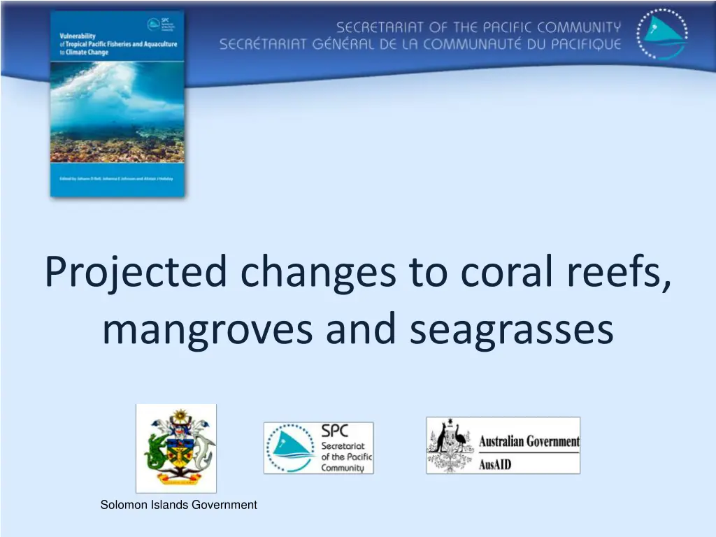projected changes to coral reefs mangroves