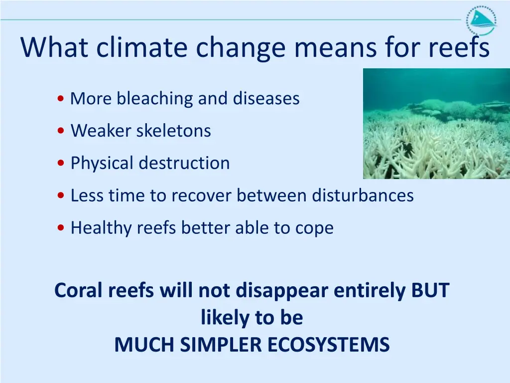 what climate change means for reefs