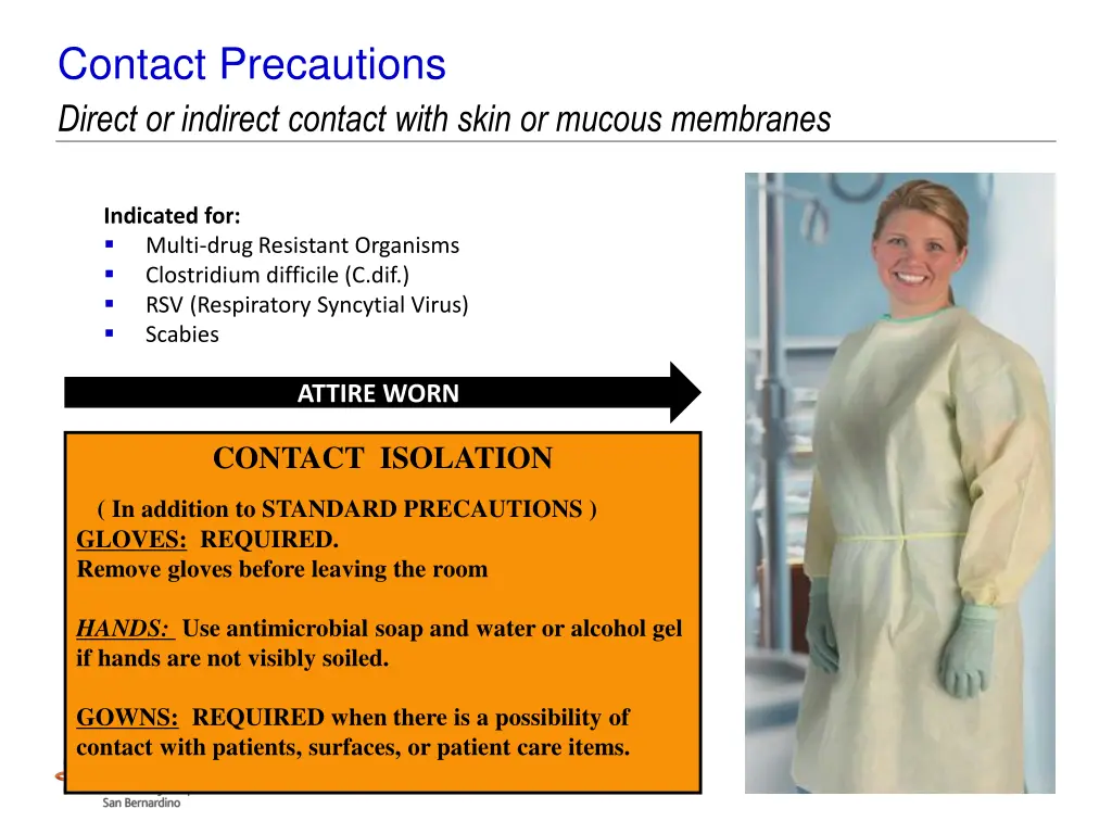 contact precautions