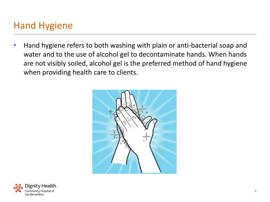 hand hygiene