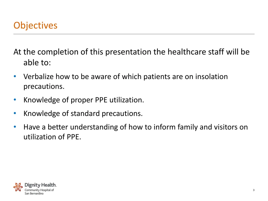 objectives