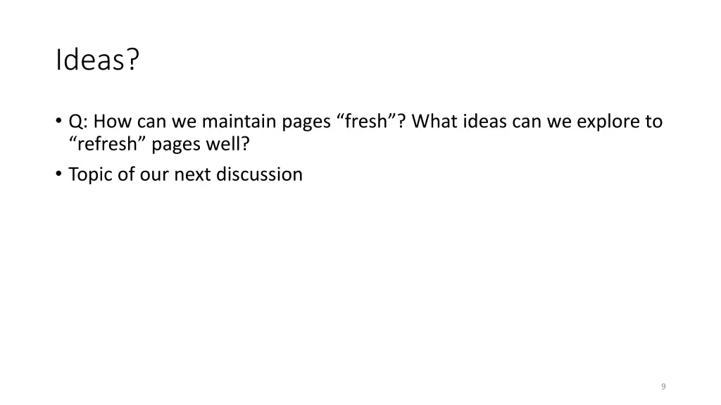 ideas