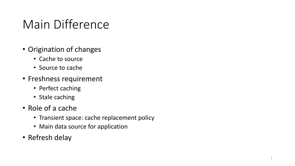 main difference