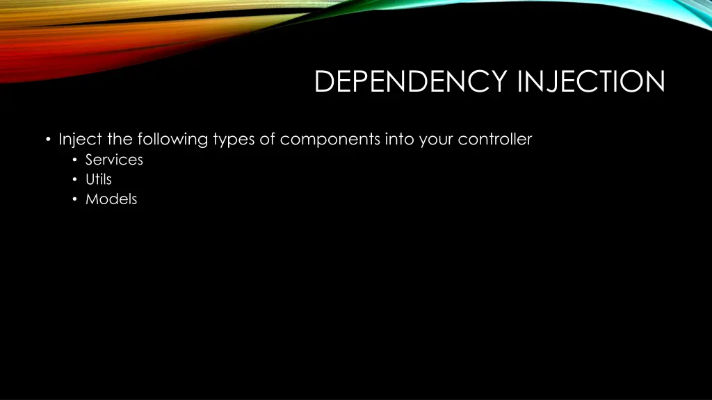 dependency injection