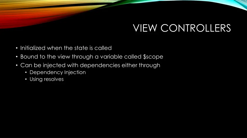 view controllers