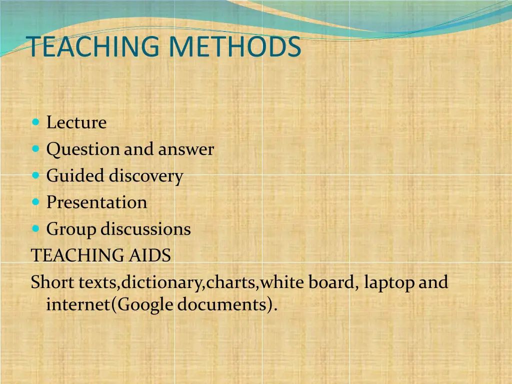 teaching methods