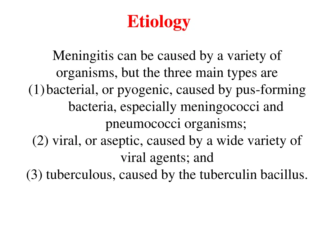 etiology