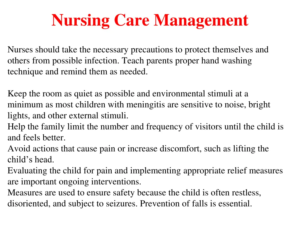 nursing care management