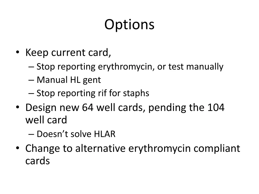 options 1