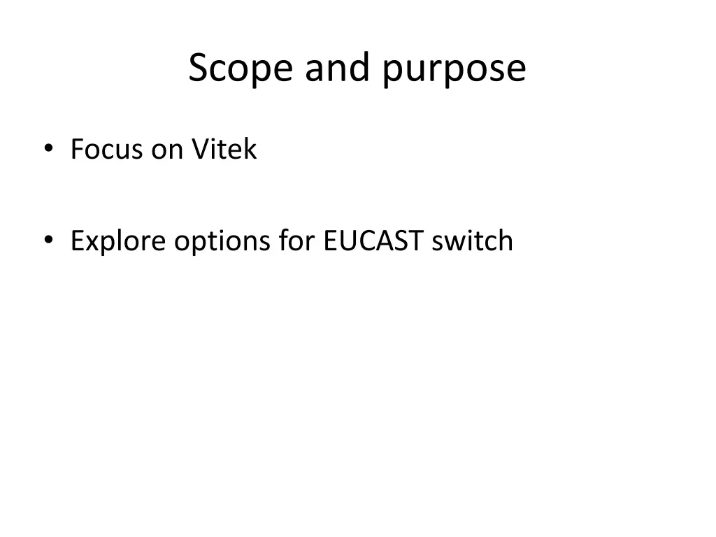 scope and purpose