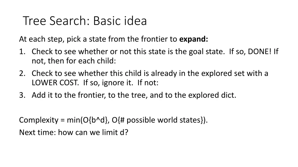 tree search basic idea 1