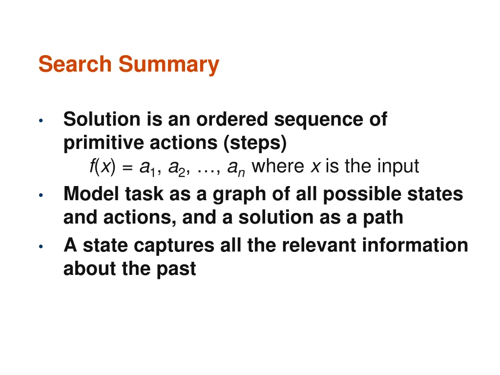 search summary